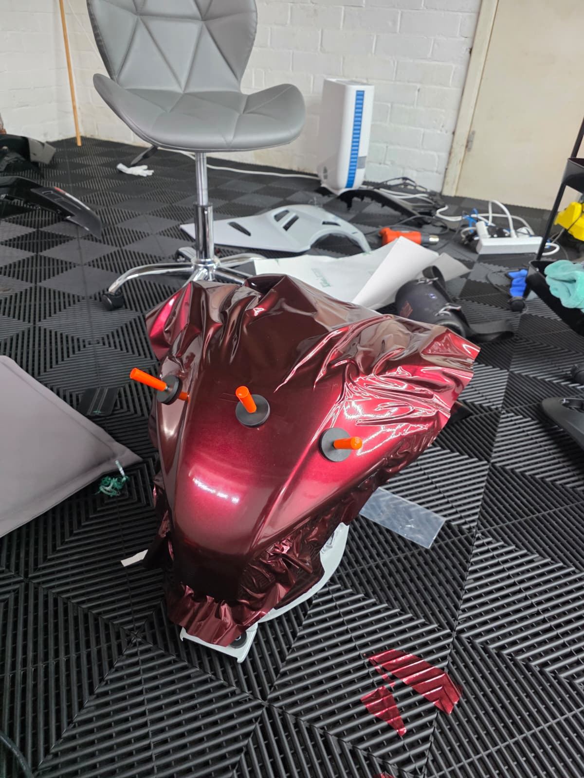 CFMoto 675 SR-R wrap in progress
