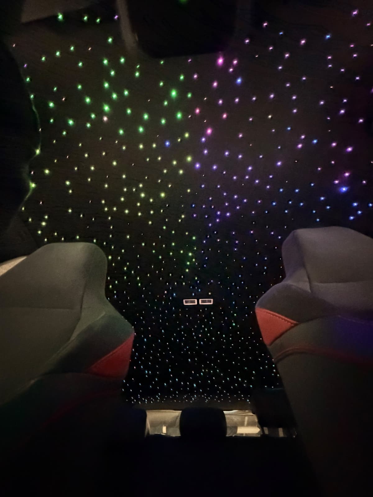 Golf GTI MK8 Clubsport fibre-optic starlight roof detail