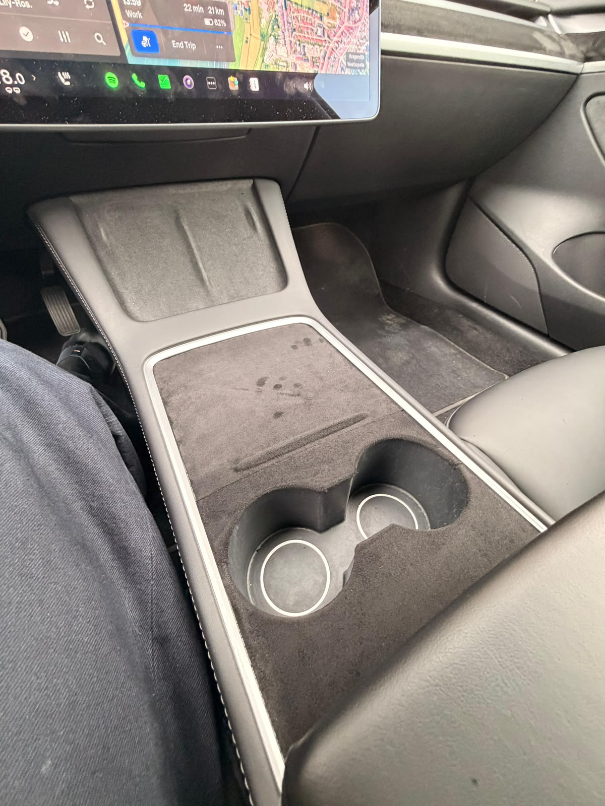 Tesla Model 3 alcantara interior detail