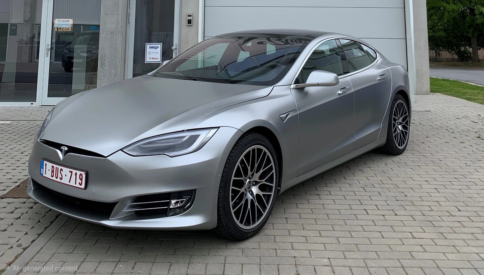 Tesla Model S P100D vinyl wrap by 360 Customs
