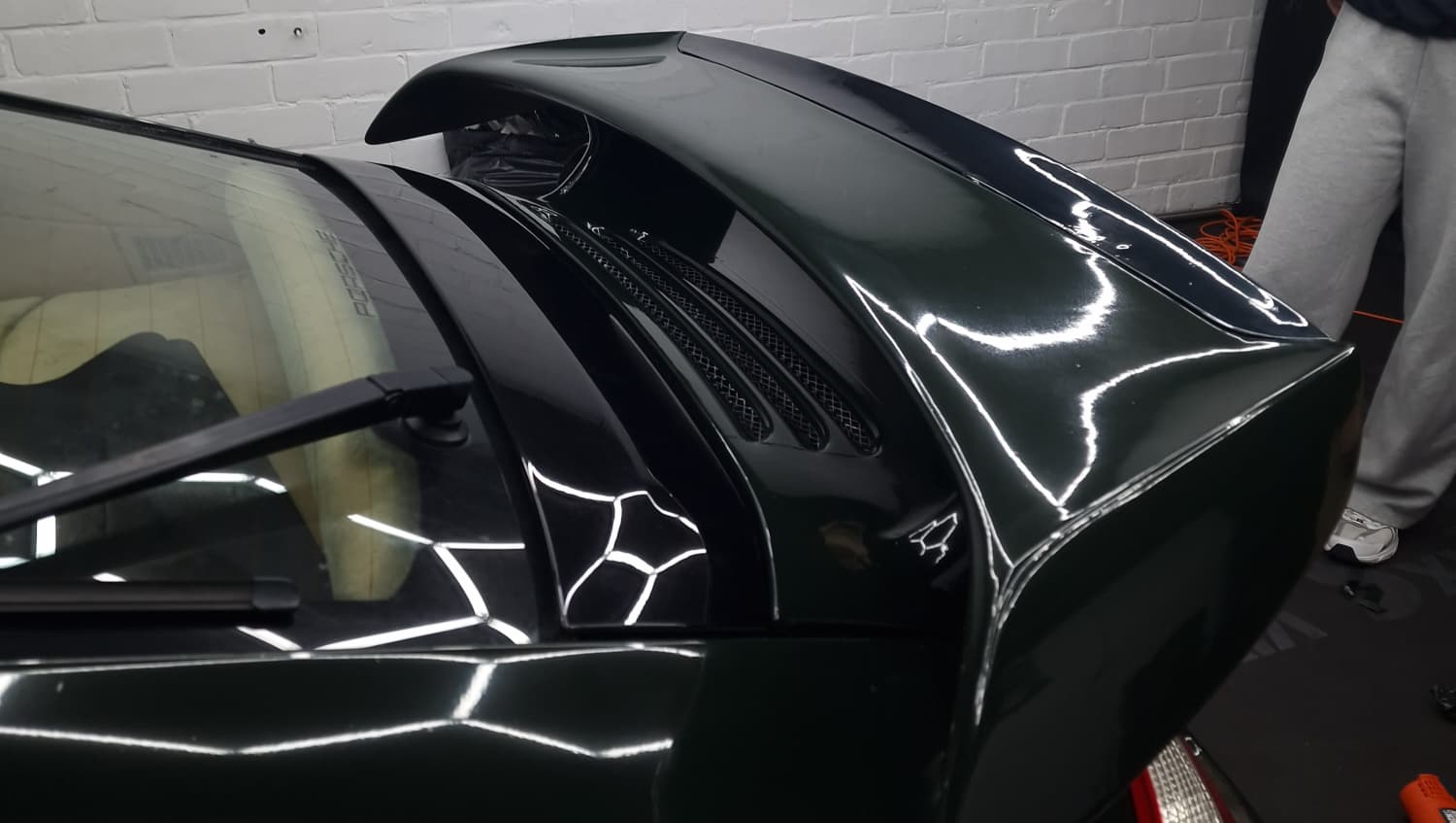 Professional vehicle detailing and polishing at 360 Customs